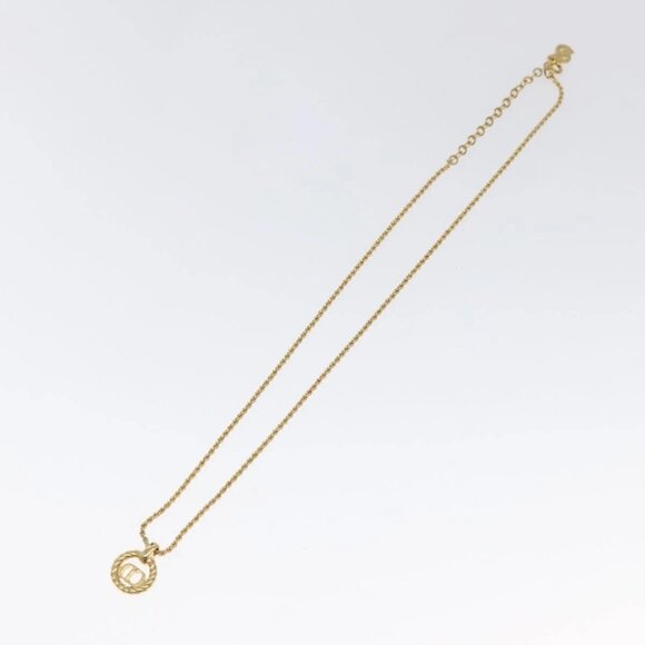 Christian Dior Necklace metal Gold Tone Auth 125895 - Picture 5 of 10
